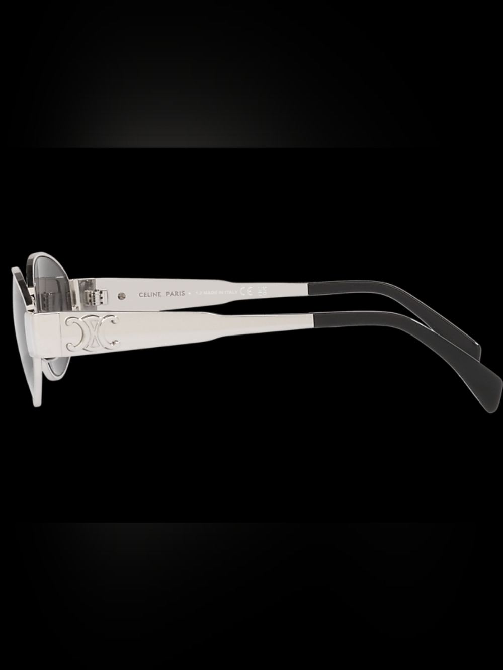 Brand NEW!! Celine CL40235U 16A Triomphe Metal Sunglasses Silver Frame Grey Lens - Picture 11 of 16